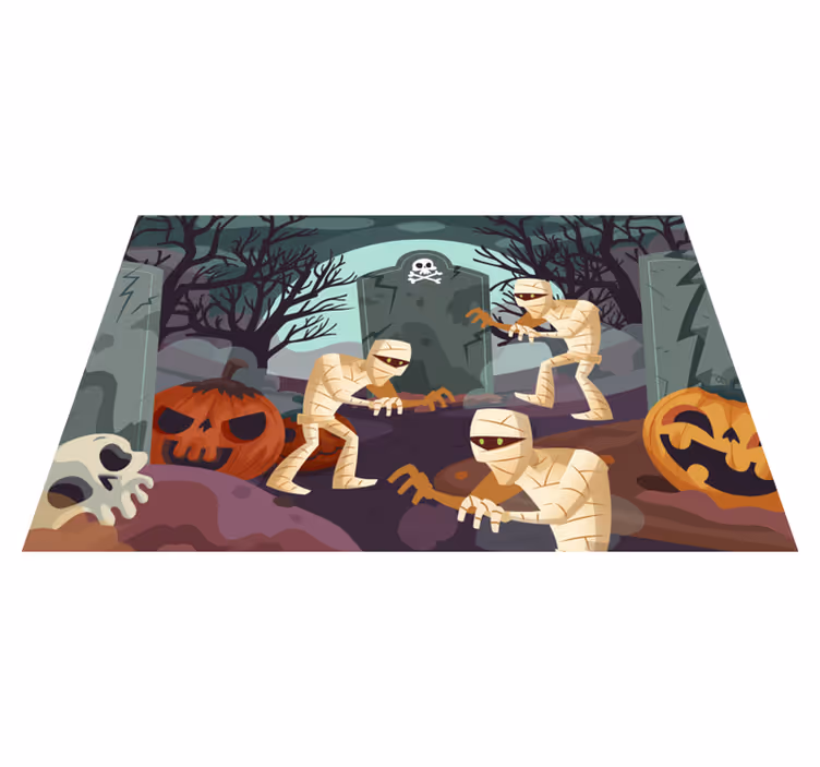 Mumii înfricoșătoare plăcuțe de halloween - TenStickers