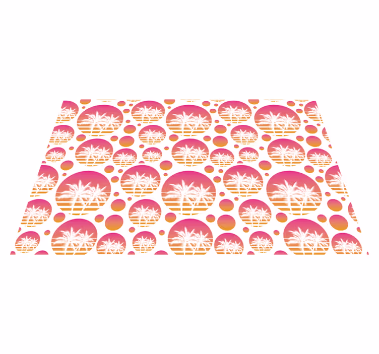 Naproane original cu motive tropicale de palmier - TenStickers