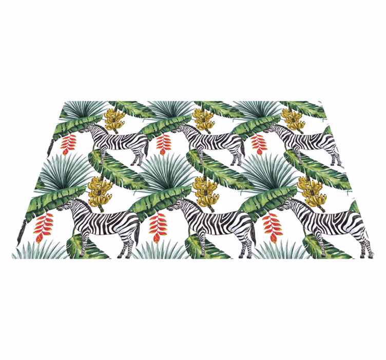 Naproane de textură cu model frunză zebra - TenStickers