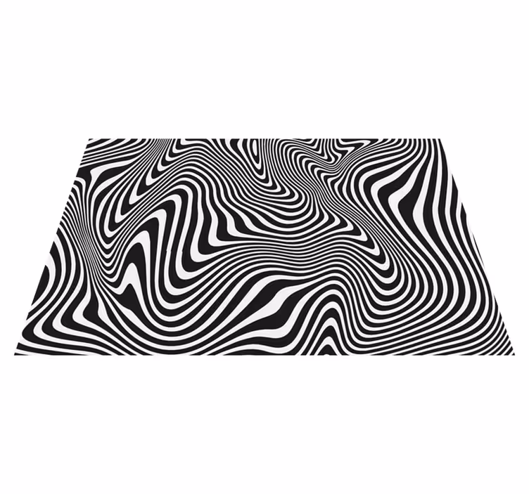 Naproane modern cu modele negre fluente - TenStickers
