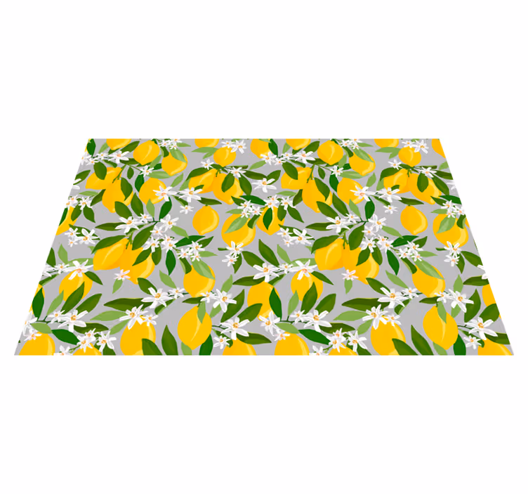 Naproane original model floral cu lămâie - TenStickers