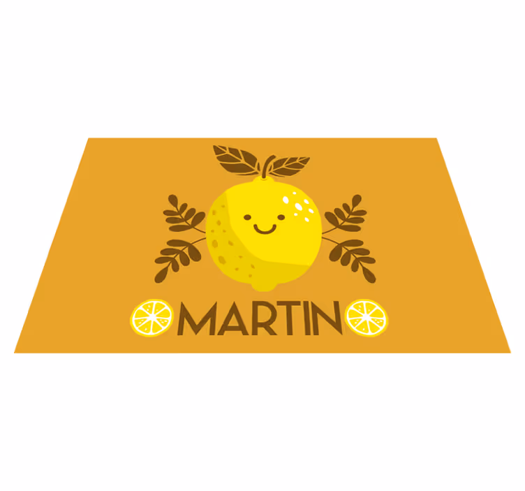 Naproane pentru copii ilustrație cu lămâie fericită - TenStickers
