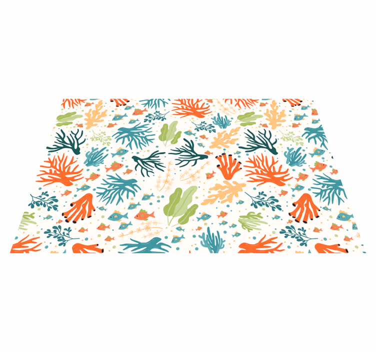 Naproane original cu motiv corai vibrant - TenStickers