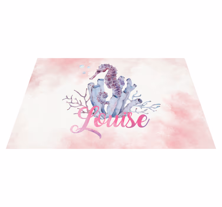 Naproane original seahorse și coral - TenStickers