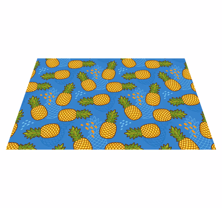 Naproane original fundal cu model de ananas - TenStickers