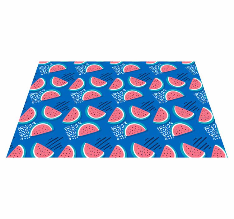 Felii de pepene verde pe huse albastre originale - TenStickers