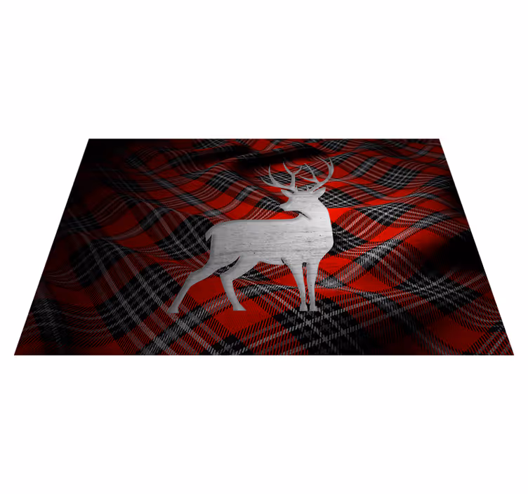Naproane de crăciun cu carouri roșii elegante - TenStickers