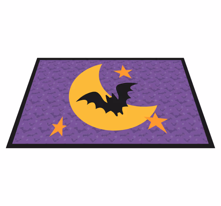 Stelele lunii și un liliac de halloween pentru liliac - TenStickers