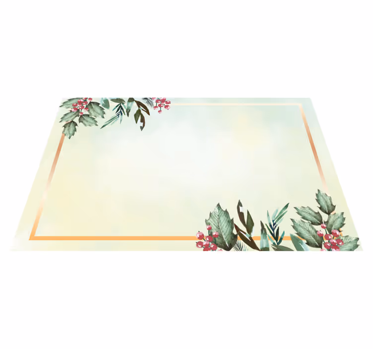 Naproane modern pentru masă floral minimalist - TenStickers