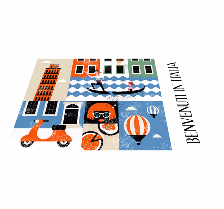 Naproane original peisaj italian vibrant - TenStickers