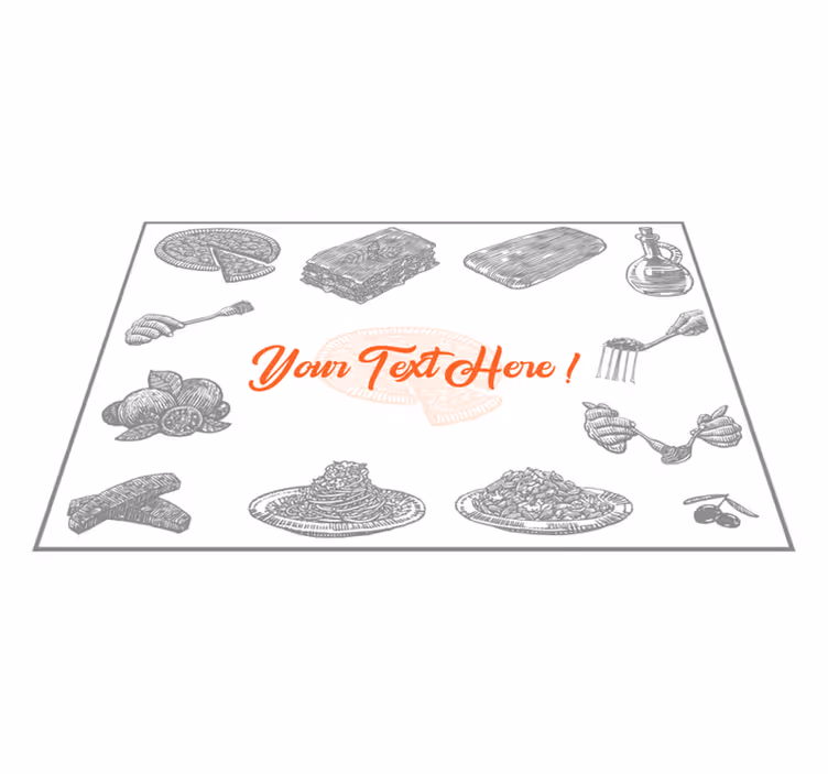Naproane original stil ilustrație culinară - TenStickers