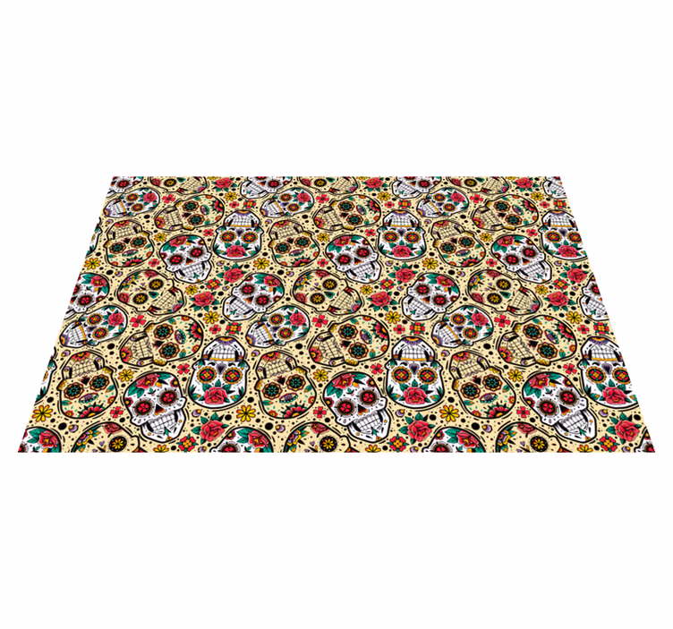 Naproane de halloween cu model colorat de cranii - TenStickers
