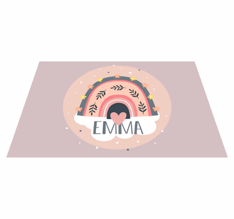 Curcubeu cu nume pentru huse personalizate - TenStickers