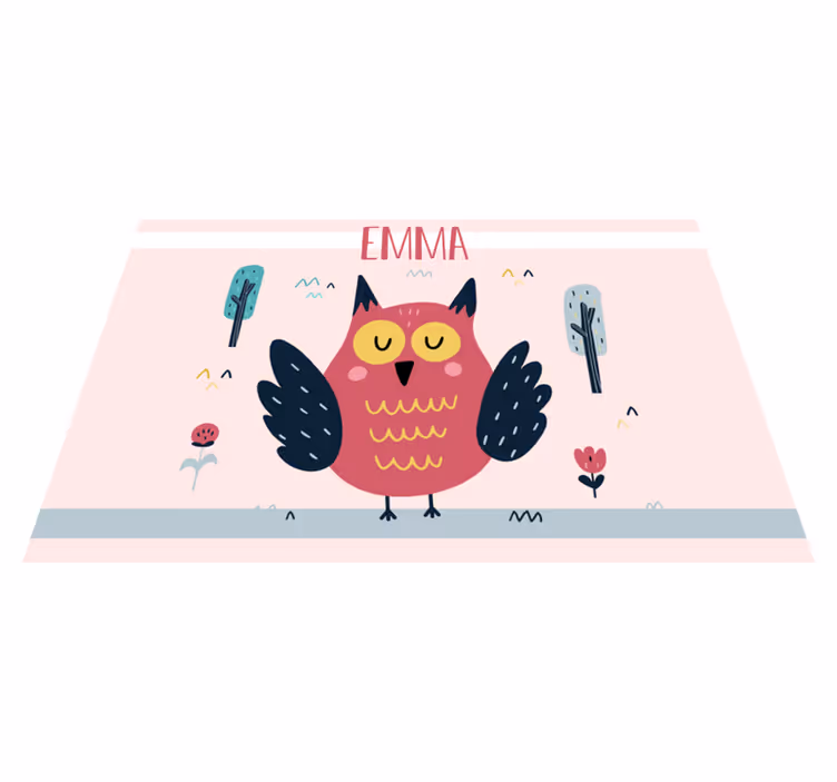 Bufnițe cu huse cu nume personalizate - TenStickers