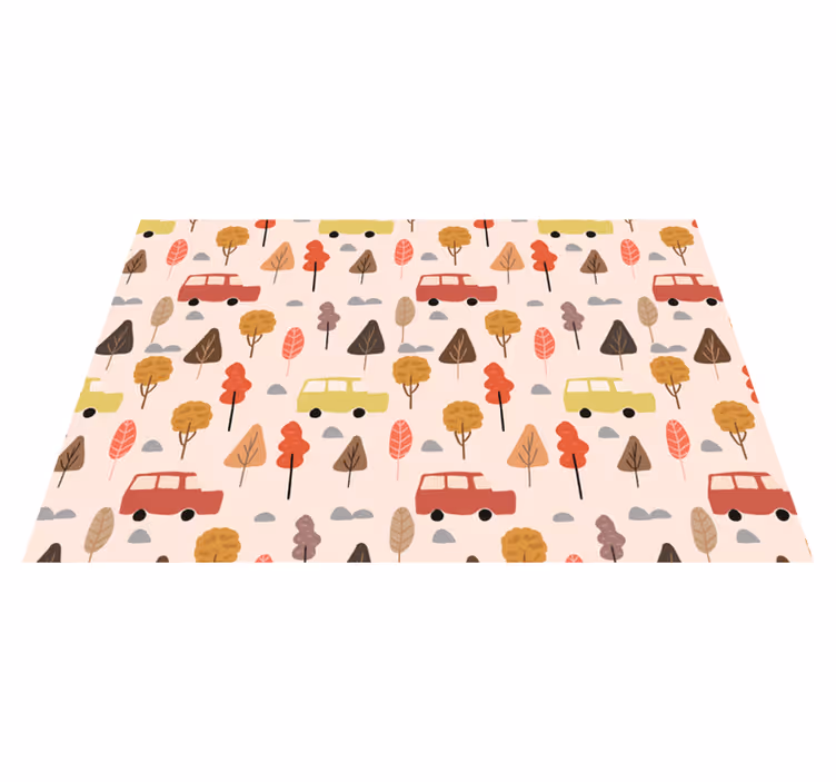 Naproane pentru copii copaci colorati cu masini - TenStickers