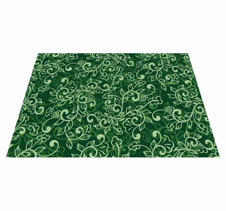 Naproane de textură cu model floral verde - TenStickers