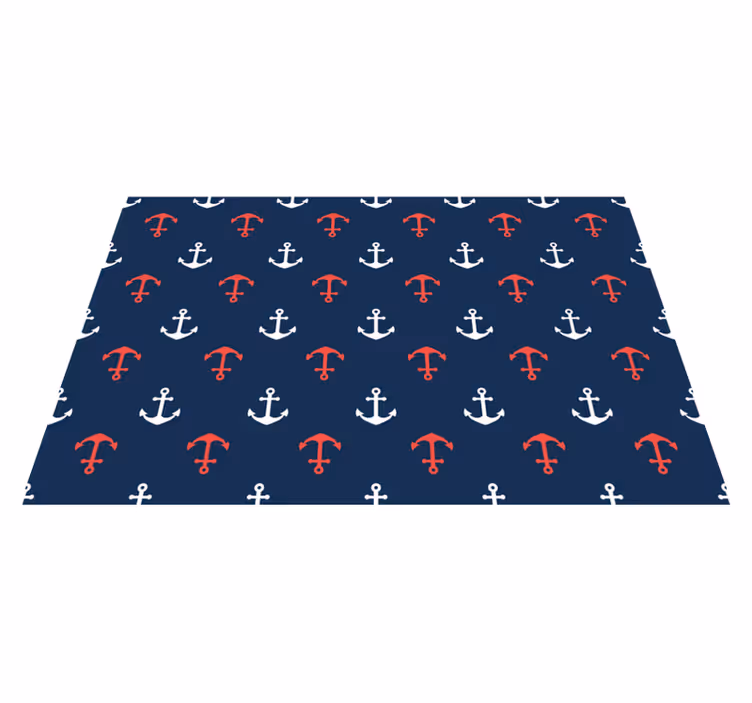 Ancore roșii și albe placemats originale - TenStickers