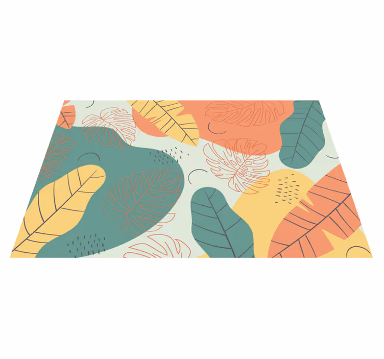 Frunze colorate placemats moderne - TenStickers
