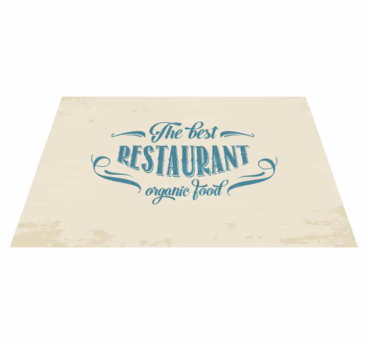 Naproane cu texte restaurant alimentație organică - TenStickers