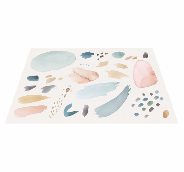 Naproane de textură forme acvatice delicate - TenStickers