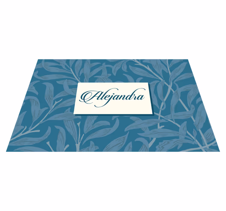 Naproane cu nume design elegant cu frunze - TenStickers
