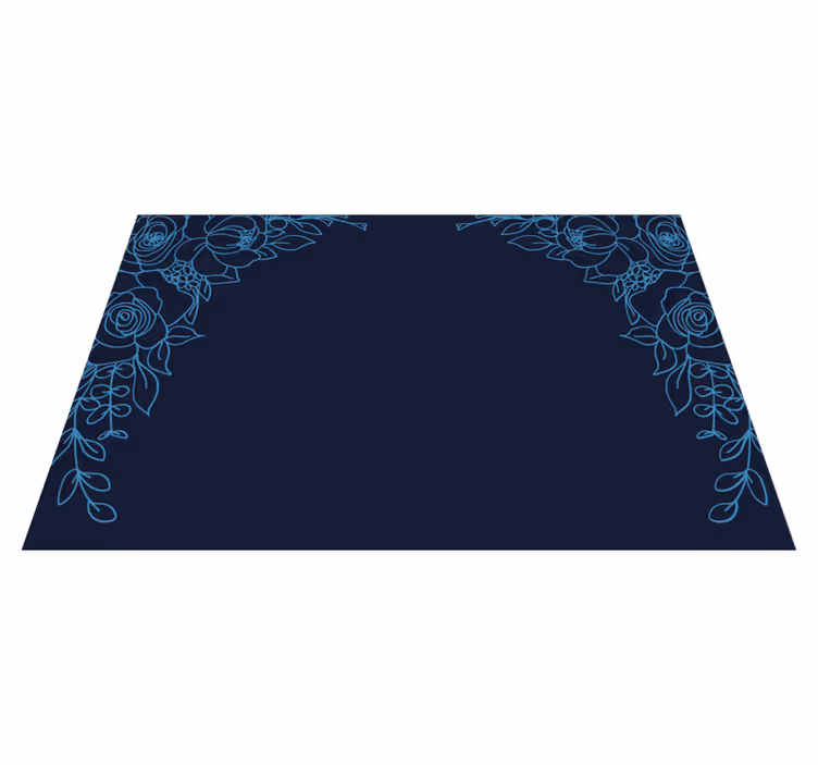Naproane original design cu bordură florală - TenStickers