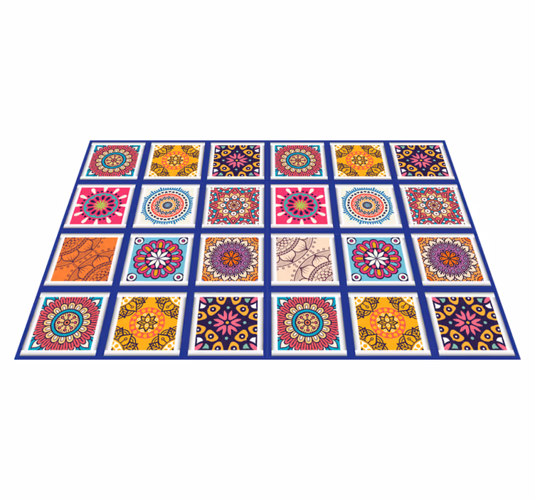 Naproane original cu modele florale geometrice - TenStickers