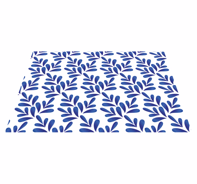 Covoare elegante din porțelan albastru - TenStickers