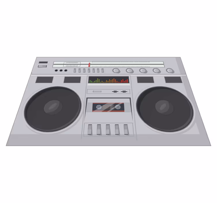 Naproane original stil retro boombox - TenStickers