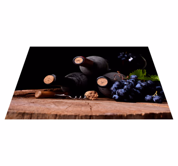 Naproane original struguri și sticle de vin - TenStickers