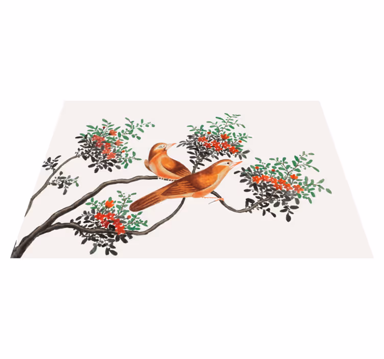 Păsări pe crengi covoare elegante - TenStickers