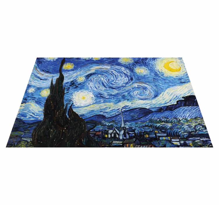 Noaptea înstelată a lui van gogh, placemate originale - TenStickers