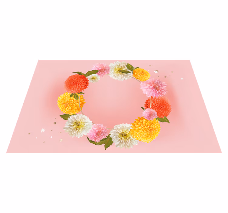 Naproane original accent floral cerc - TenStickers
