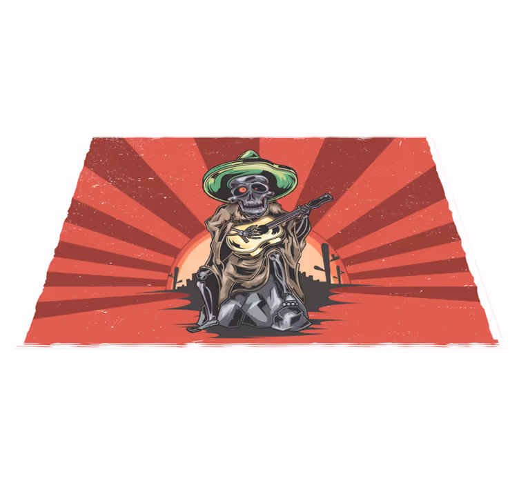 Naproane de halloween muzician mariachi schelet - TenStickers