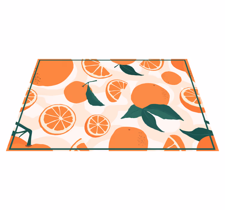 Bucati de mandarine vinil placemats - TenStickers