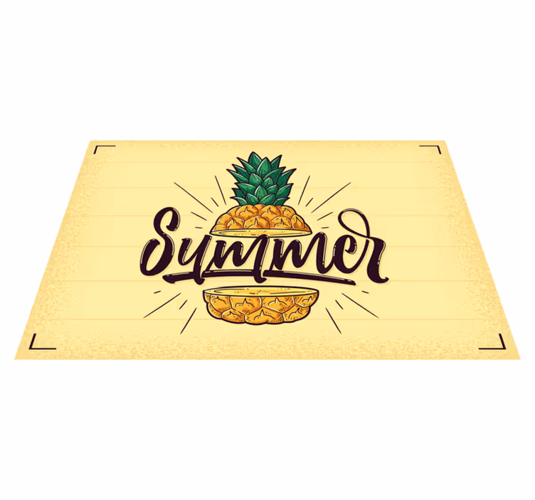 Naproane cu texte grafică cu ananas de vară - TenStickers