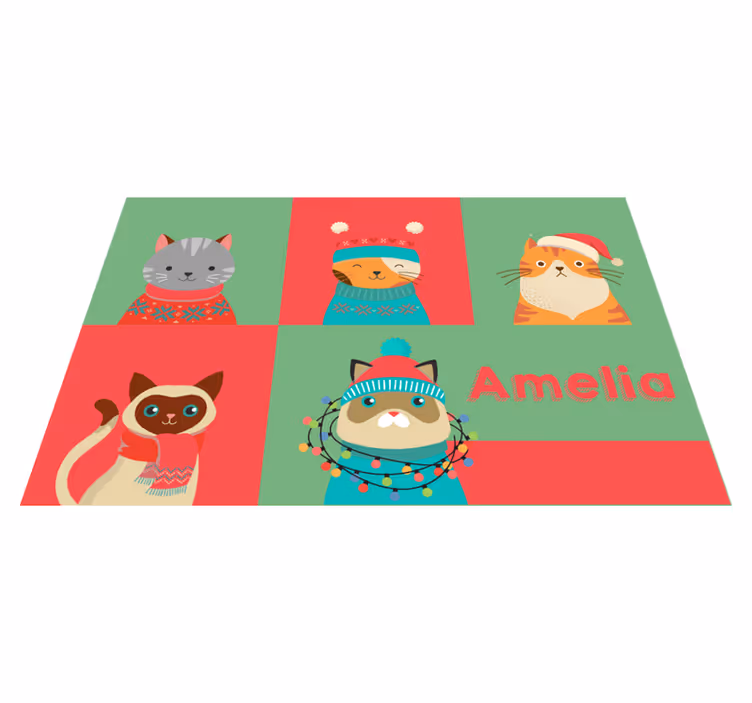Naproane pentru copii pisici drăguțe din desene animate - TenStickers