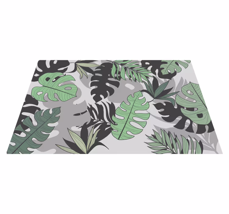 Naproane de textură cu motiv de frunze tropicale - TenStickers