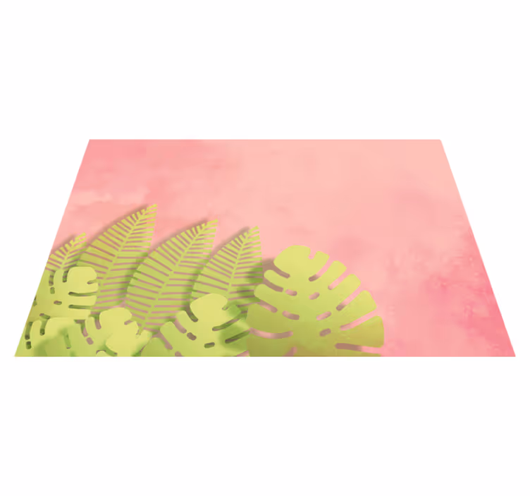 Naproane original aranjament de frunze botanice - TenStickers