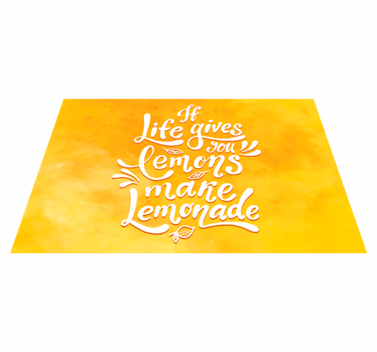 Dacă vii îți dă lămâi, fă șervețel de limonadă - TenStickers