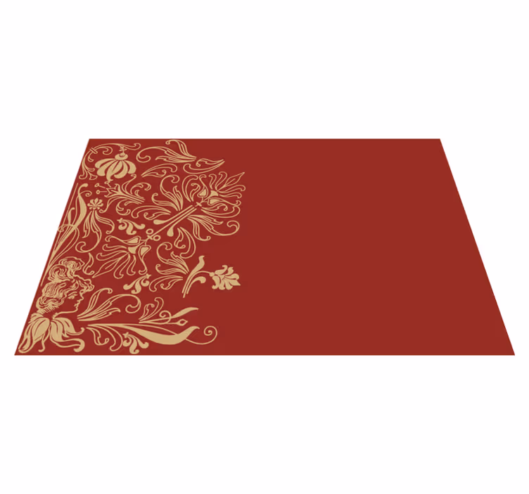 Naproane elegant cu accente florale elegante - TenStickers