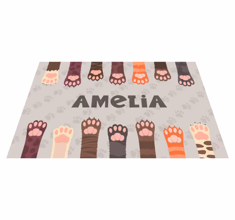 Pisici multicolore labe lapte personalizate - TenStickers