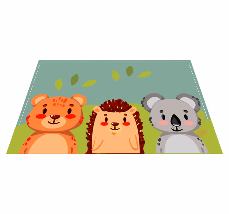 Naproane pentru copii prieteni drăgălași animale - TenStickers
