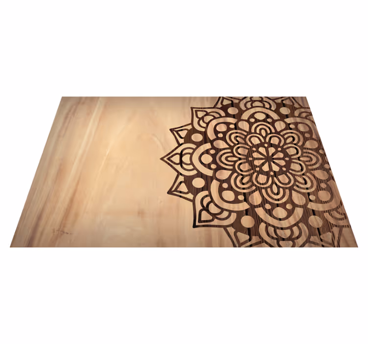 Covoare din lemn cu model lateral - TenStickers