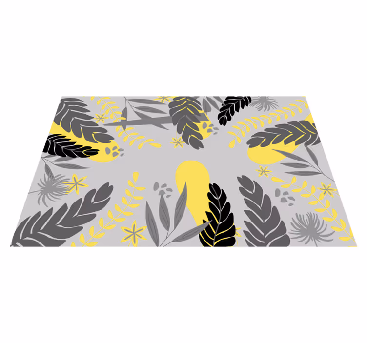 Naproane de textură concept cu frunze botanice - TenStickers