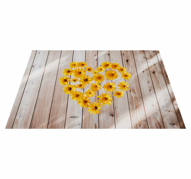 Naproane original aranjament floral în formă de inimă - TenStickers