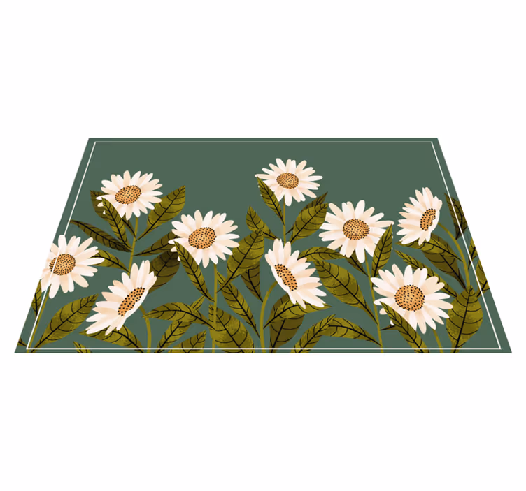 Naproane original cu motiv floral de margaretă - TenStickers
