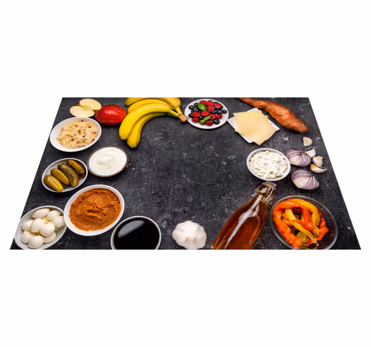 Naproane modern ingrediente pentru bol roșu - TenStickers