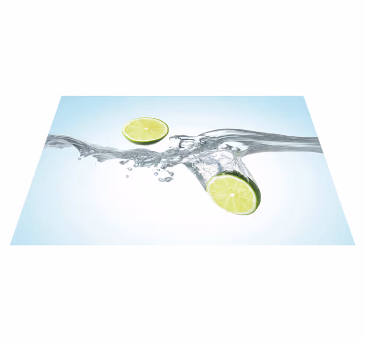 Naproane de textură stropi de lime feliate - TenStickers