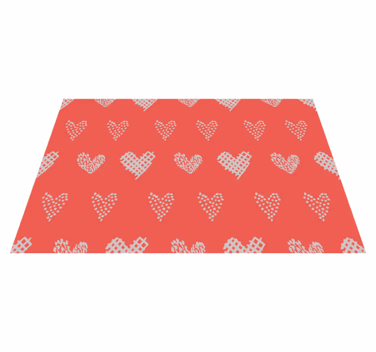 Naproane de textură cu model inimioare - TenStickers